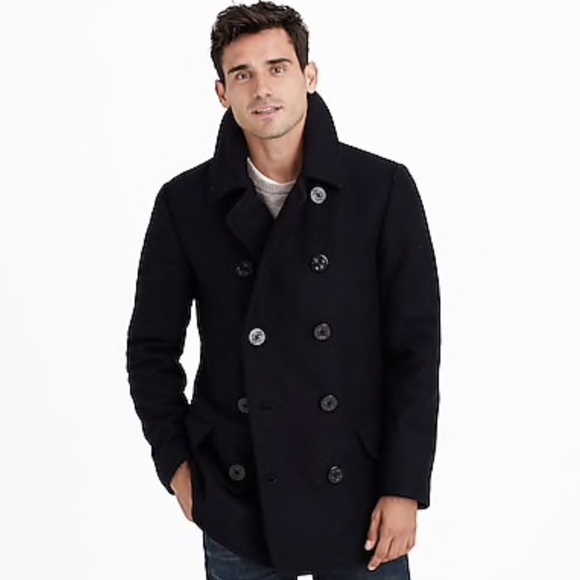 j crew peacoat mens
